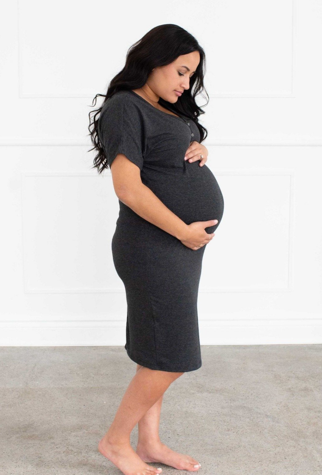 Plus size 2025 birthing gown